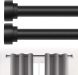 Set 2 Cortineros Negros de 48 a 84 Pulgadas, Caja Dañada, 22222200099159, 15