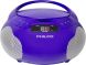 Reproductor de CD Portátil Philco Boombox Morado, Caja Dañada, 99999900327664, 9.2