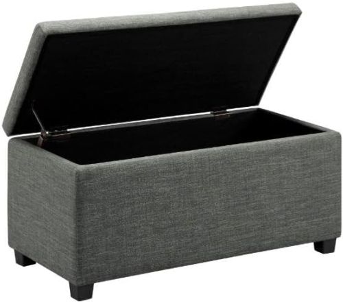 Banco Ottoman Rectangular Gris Oscuro, Sin Empaque, 22222200106238, 15