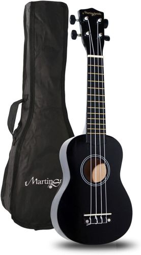 Ukelele Soprano Martin Smith Negro, Sin Caja Solo Empaque, 22222200110812, 6.2