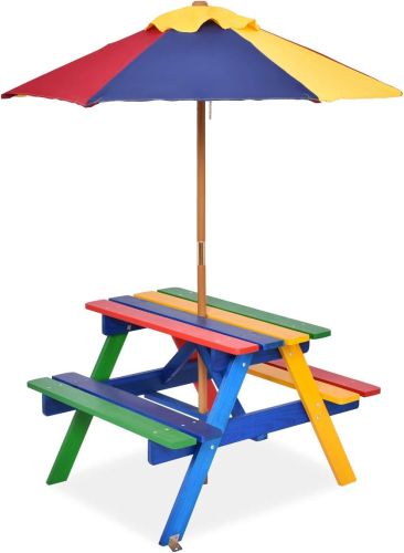 Mesa de Picnic Para Niños Con Sombrilla, Sin Empaque, 22222200120997, 15