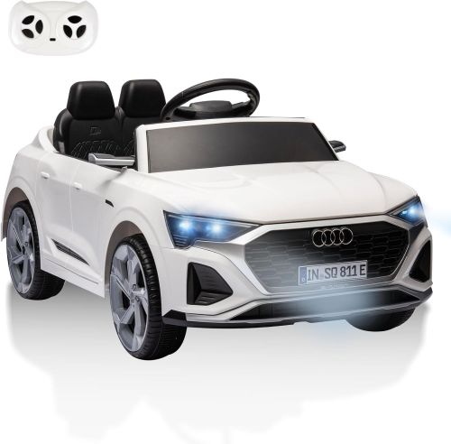 Carro Electrico Para Niños Audi SQ8 Blanco, Sin Empaque, Incompleto Falta Control Remoto, 15, 22222200121544