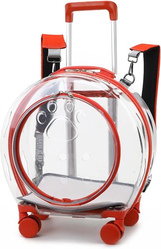 Mochila Con Ruedas Para Gatos Naranja, Sin Empaque, 22222200099210, 6.2