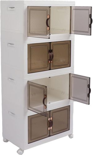 Mueble Organizador de Plástico 4 Niveles Con Ruedas, Sin Empaque, 22222200110759, 15
