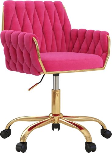 Silla de Terciopelo para Oficina Gentlemoods Rosa, Sin Empaque, 15, 22222200101629