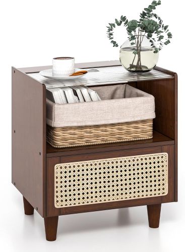 Mesita de Noche Con Cajón Café, Sin Empaque, 22222200097279, 15