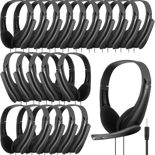 Paquete de 20 Auriculares Para Aula Con Microfono Yunsailing Negros, Caja Dañada, Rastro de Uso Detalle en Algunos Audifonos Ver Fotos, 8.3, 22222200093790