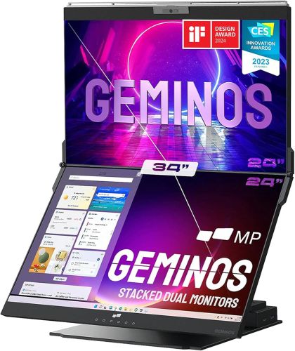 Monitores Apilados Duales MP Gaminos 24 Pulgadas, Caja Dañada, 5.3, 99999900341230