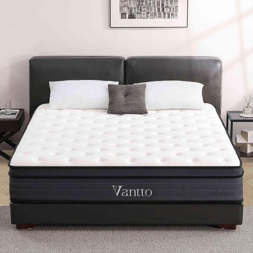 Colchon Hibrido De Espuma Viscoelastica Vantto 12 Pulgadas Talla Queen, Caja de Empaque Dañada, Metodo de Envio Limitado Por Peso, 15, 22222200119247