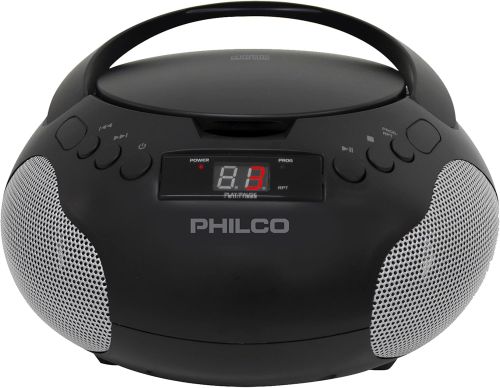 Reproductor de CD Portátil Philco Boombox Negro, Caja Dañada, 99999900327664, 9.2