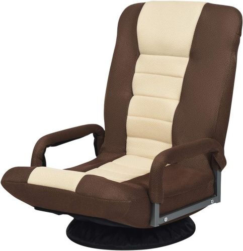  Silla Giratoria Ajustable de Suelo Con Reposabrazos Para Juegos Café, Sin Empaque, 22222200108764, 15