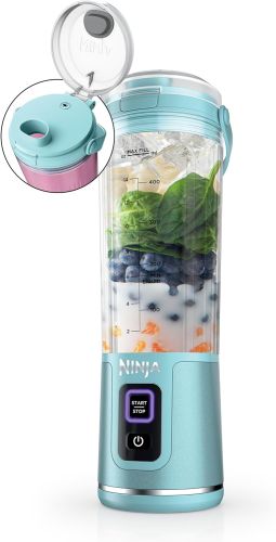 Licuadora Portátil Recargable Ninja Celeste, Caja Dañada, 22222200081709, 3.2