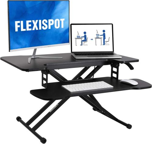 Convertidor Para Escritorio de Pie Negro FLEXISPOT, Caja Dañada, 22222200104399, 15