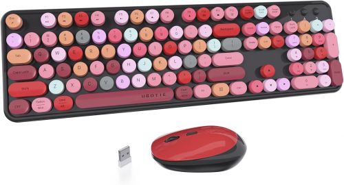 Combo de Teclado y Mouse Inalámbrico UBOTIE, Sin Empaque, 22222200111293, 8.3