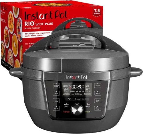 Olla a Presión Eléctrica Instant Pot RIO Wide Plus 9 en 1 7.5qt, Empaque Dañado, 22222200120093, 3.2