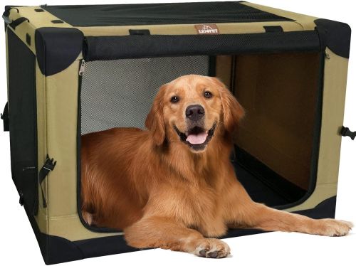 Jaula Plegable Para Perros LiooPet 38 Pulgadas Beige, Sin Empaque, 22222200093093, 15