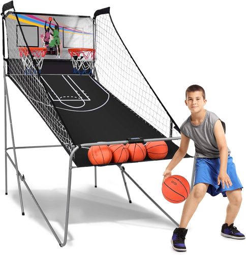 Juego Arcada de Baloncesto Plegable Doble Tiro, Sin Empaque, 22222200108957, 15