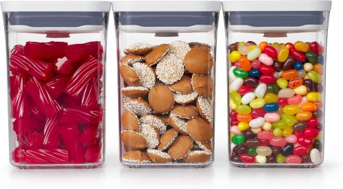 Set 3 Recipientes de Almacenamiento Transparentes OXO Good Grips, Empaque Dañado, 22222200106373, 3.2