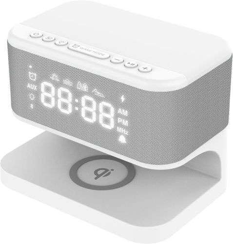 Reloj Despertador Con Base De Carga Harmony, Empaque Dañado, 99999900350710, 1.3