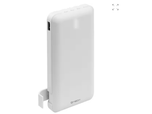 Batería Portátil CJ Tech 10.000mAh Blanca, Caja Dañada, 99999900337632, 1.3