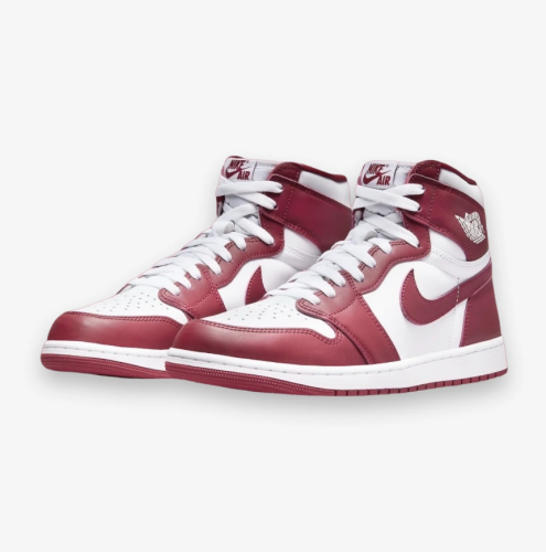 Tenis Nike Air Jordan 1 Retro Para Hombre Blanco/Morado Oscuro Talla 47.5  EUR, Empaque Dañado, 22222200117490, 6.2