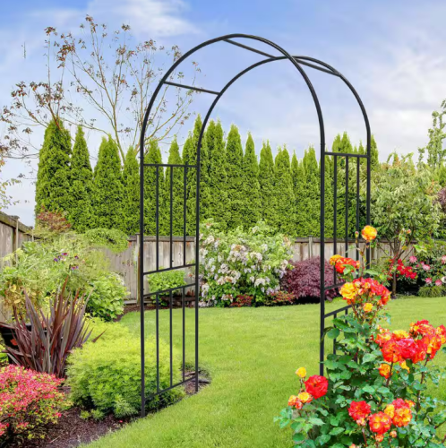 Arco de Metal Para Jardín Negro 86 Pulgadas, Sin Empaque, 22222200120994, 15