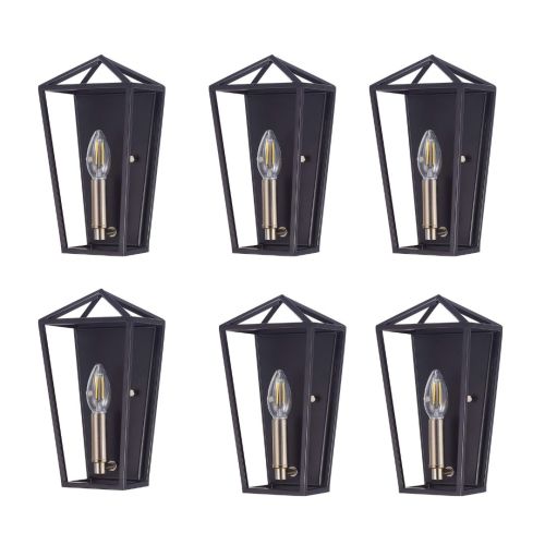 Set 6 Lámparas Led de Pared Cloudy Bay, Caja Dañada, 22222200096522, 15