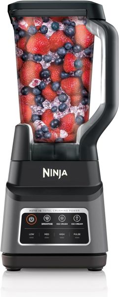 Ninja BN701 licuadora profesional Plus con auto iQ y 64 onzas Caja danada Rastro de uso