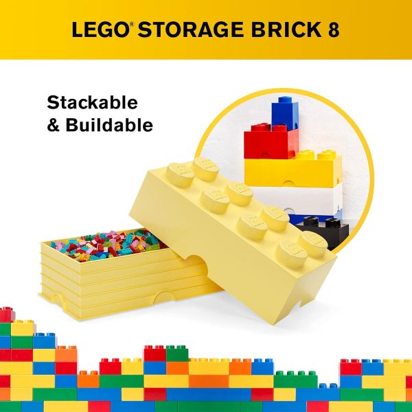 Bloque de Almacenamiento Lego Ladrillo 8 Amarrillo Caja Danada 10.1 99999900228659