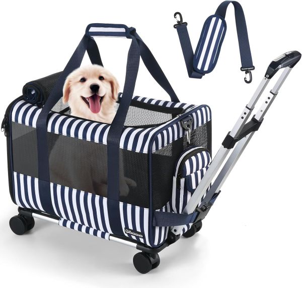 Goodio Transportador para perros y gatos con ruedas aprobado por la aerolinea TSA Sin empaque 0 99999900246540