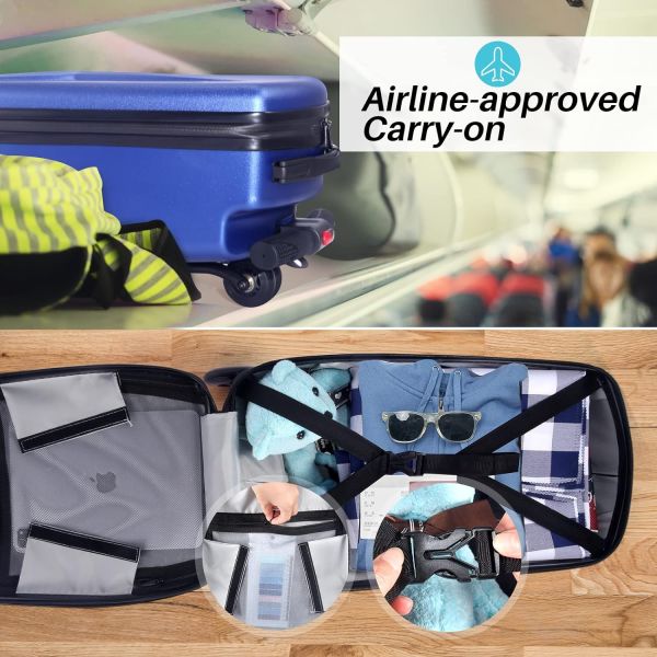 iubest Maleta plegable de aluminio para ninos y adultos Caja danada imagenes con fines ilustrativos Color