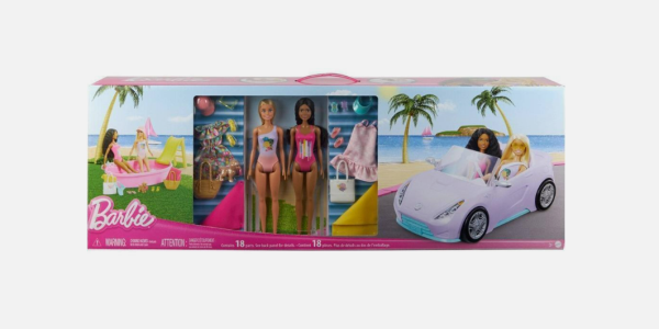Dos munecas Barbie con Piscina Ropa y Coche Barbie Caja Danada 14 99999900263902
