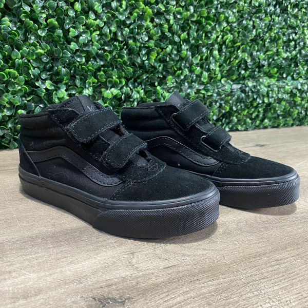 Vans negras con velcro outlet