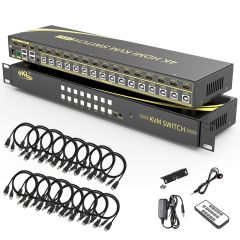 eKL Conmutador KVM, Caja dañada Rastro de uso cargador no original falta control remoto y pieza p/montar en rack, 3-3 99999900184859